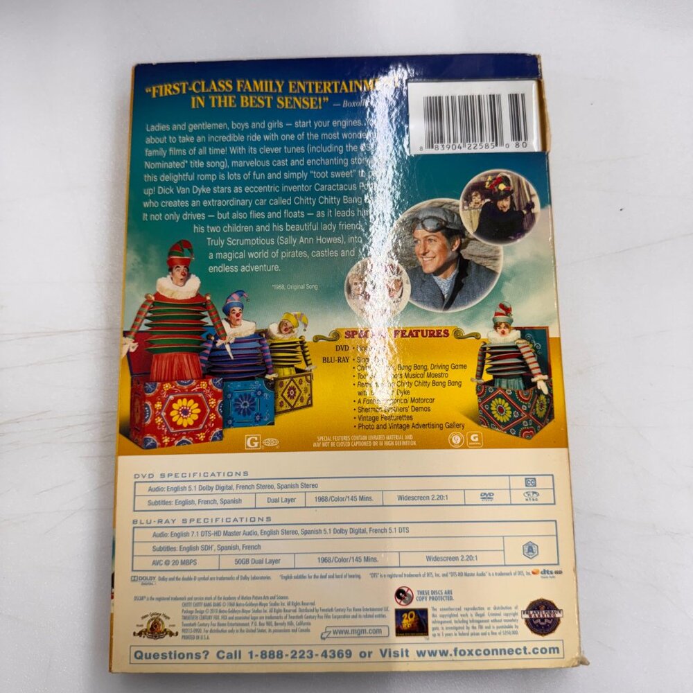 Chitty Chitty Bang Bang [DVD] Disc Tested, Working - Picture 2 of 3